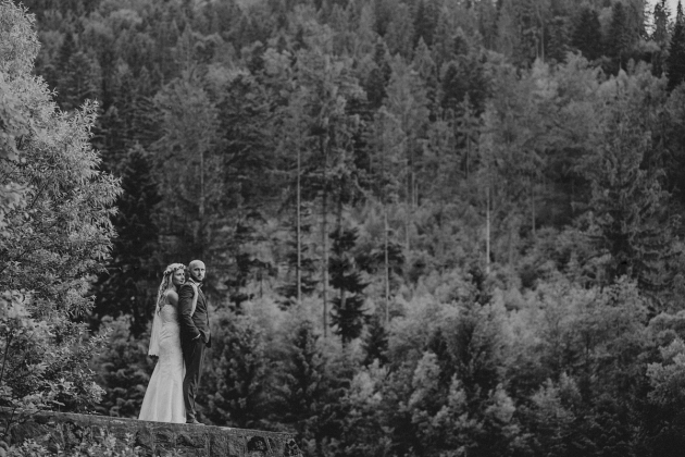 fotografia ślubna - Zdjęcia plenerowe w Wiśle, górskie zdjęcia