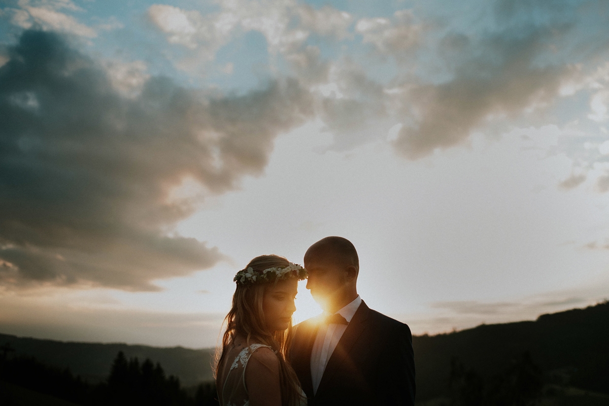 Zdjęcia Ślubne Rybnik - Zdjęcia ślubne przy zachodzie słońca 