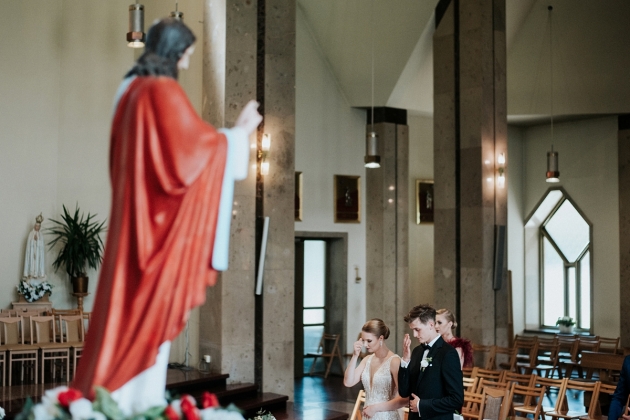 fotografia ślubna - Ceremonia w kosciele, fotograf na wesele Rybnik, Katowice slub