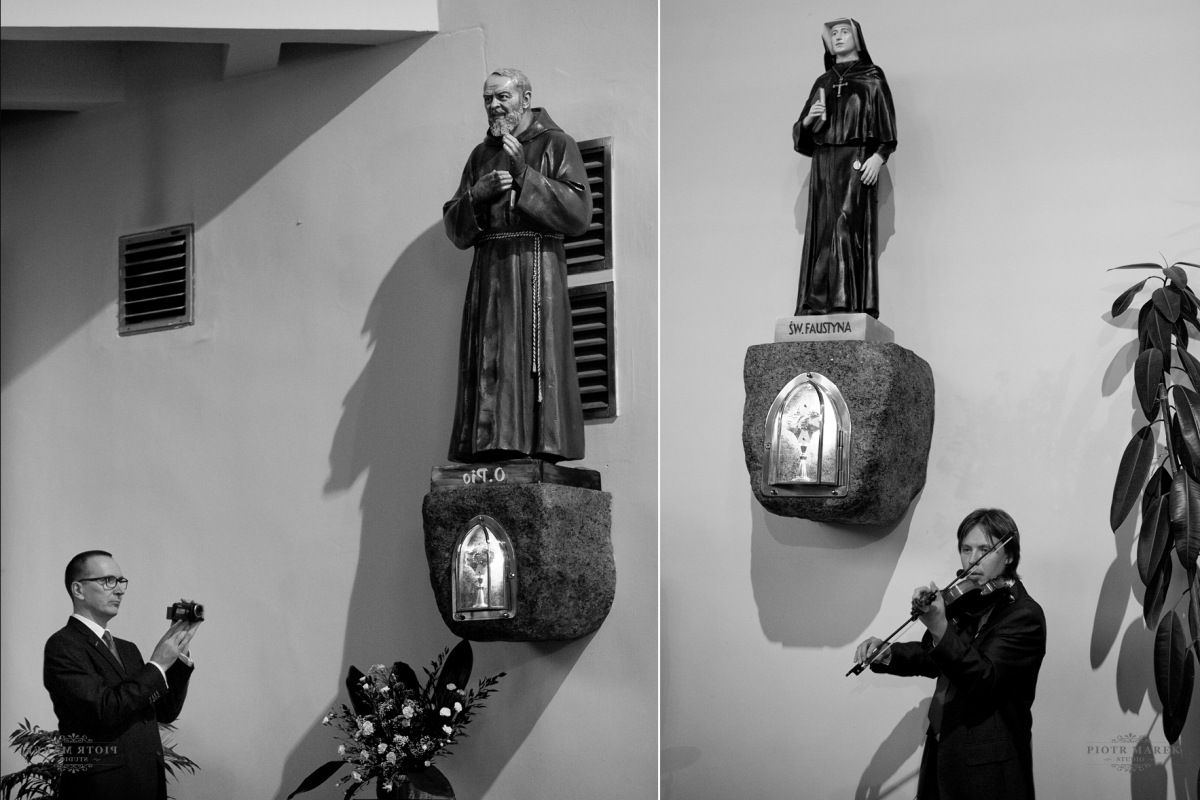 fotografia ślubna sosnowiec
 - Mężczyzna wykonuje utwór na skrzypcach